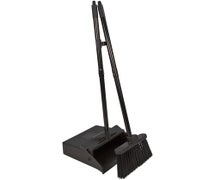 Carlisle 36141503 Duo-Pan Upright Dust Pan & Broom, 36"- Black