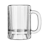 Libbey 5018 Glass Barware 14 oz. Paneled Beer Mug