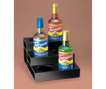Cal-Mil 677 Flavored Syrup Bottle Organizer, 3 Tiers, Black
