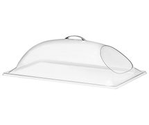 Cal-Mil 322-18 Dome Food Cover - Deluxe, 1 End Cut Out, 18"Wx26"D