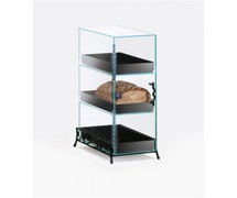 Cal-Mil 1204-13 - Three-Tier Bread Display Case - Decorative Black Wire Frame - Clear Acrylic Display