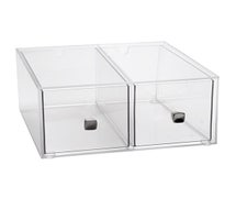 Cal-Mil 1480 Two Drawer Bread Box for Merchandiser 273-230 - 12"Wx12"Dx6"H