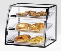 Bakery Display Case - Three Shelves, Slanted Front, 18"Wx16"Dx21"H