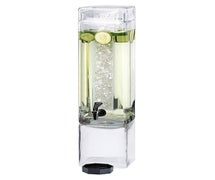 Cal-Mil 1112-3A Square Acrylic Infusion Beverage Dispenser - 3 Gallon