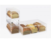 Cal-Mil 1204-12 - 3-Tiered Bread Display Case - Clear Acrylic - Hinged Door with Clear Handle
