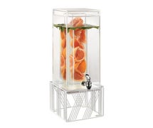Cal-Mil 4102-3INF-15 Portland 3 Gallon Beverage Dispenser, With Infusion Chamber, White Wire Base