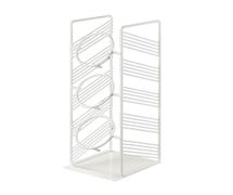 Cal-Mil 4105-15 Portland Vertical Cylinder Display, White Wire, Holds 3 Cylinders (Sold Separately)
