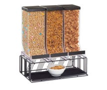 Cal-Mil 4108-13 Portland Countertop Cereal Dispenser, (3) 9.8L Capacity Bins, Black Base