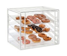 Cal-Mil 4112-15 Portland 3-Tier Bakery Case, Dual Serve, White Wire Frame