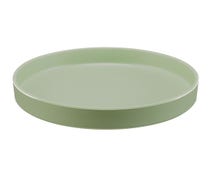 Cal-Mil 22017-12-107 Hudson Low Rim Melamine Plate, 12" Diam., Matcha