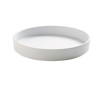 Cal-Mil 22017-8-15 Hudson Low Rim Melamine Plate, 8-1/4" Diam., White