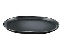 Cal-Mil 22018-13 Hundson Low Rim Melamine Platter, 14"Wx11-1/4"D, Black