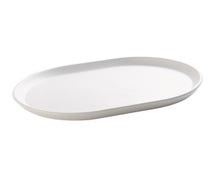 Cal-Mil 22018-15 Hundson Low Rim Melamine Platter, 14"Wx11-1/4"D, White