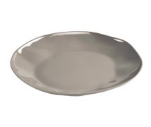 Cal-Mil 22304-10-102 Marin Melamine Plate, 10-1/4" Diam., Ash Grey