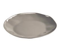 Cal-Mil 22304-7-102 Marin Melamine Plate, 6-1/2" Diam., Light Grey