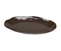 Cal-Mil 22306-912-101 Marin Melamine Oval Platter, 12"Wx9"D, Dark Grey