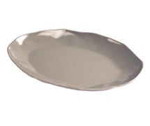Cal-Mil 22306-912-102 Marin Melamine Oval Platter, 12"Wx9"D, Light Grey