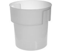 Carlisle 220002 Round Food Storage Container, 22 Qt., White