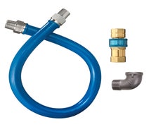 Dormont 1675BPQ60 3/4 IN ID, 60 IN Length, Stainless Steel Moveable Connector, Braided, Coated, Quick Disconnect