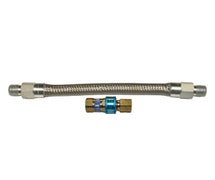 Dormont 16125BQ48 1 1/4 IN ID 48 IN Length Stainless Steel Moveable Connector, Stainless Steel Braid, Quick Disconnect