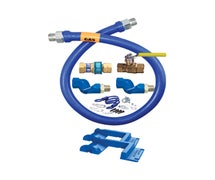 Dormont 16125KIT2S48PS 1 1/4 IN ID, 48 IN Length, Moveable Gas Connector Kit, Connector,QD, Valve, 2 Swivels, Safety-Set