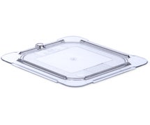 Carlisle 10316U07 StorPlus Universal Flat Food Pan Lid, 1/6 Size, Clear