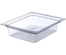 Carlisle 10221B07 4" Deep StorPlus Food Pan 1/2 Size, Clear