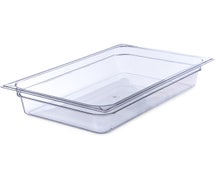 Carlisle 10201B07 StorPlus 4" Deep Food Pan Full Size, Clear