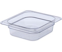 Carlisle 3068307 2-1/2" Deep StorPlus Food Pan 1/6 Size, Clear