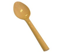 Polycarbonate Flatware Bamboo Style 6"L Teaspoon, Yellow