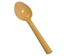 Polycarbonate Flatware Bamboo Style 6"L Teaspoon, Tan