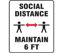 Accuform MGNF539VP - Social Distance Maintain 6 FT