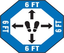 Accuform MFS346 - Slip-Gard&trade; Floor Sign: 6 FT Footprint Image