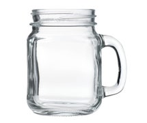 Arc Cardinal FK203 Mason Jar, 16-1/2 Oz., With Handle, Glass