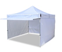 Instent 230358 - Vendor Tent Kit with Wall Set & Awning - 10'x10' Commercial Steel Tent