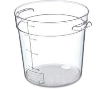 Carlisle 1076407 StorPlus Round Food Storage Container 4 qt, Clear