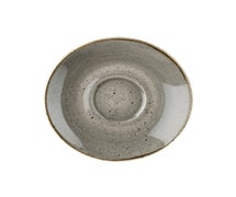 Churchill China SSCSS - Stonecast Cappuccino Saucer - 6-1/4" Diam. - Case of 12, Peppercorn Grey