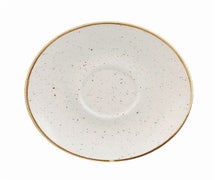 Churchill China SWHSCSS 1 - Stonecast Cappuccino Saucer - 6-1/4" Diam. - Case of 12, Barley White