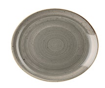 Churchill China SWHSEV101 Stonecast Evolve Coupe Plate 10.25", CS of 12/EA, Peppercorn Grey