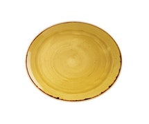 Churchill China SWHSEV101 Stonecast Evolve Coupe Plate 10.25", CS of 12/EA, Mustard Seed Yellow