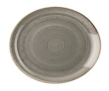Churchill China SWHSEV121 Stonecast Barley White Coupe Evolve Plate 12", CS of 6/EA, Peppercorn Grey