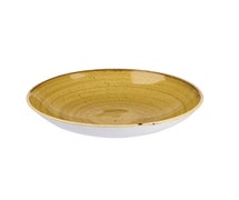 Churchill China SMSSEVP61 - Stonecast Barley White Evolve Coupe Plate 6.5", CS of 12/EA, Mustard Seed Yellow