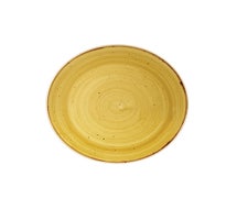 Churchill China SWHSEVP81 Stonecast Barley White Evolve Coupe Plate 8.67", CS of 12/EA, Mustard Seed Yellow