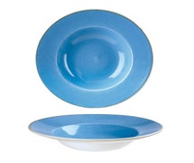 Churchill China SCFSVWBM1 Stonecast Profile Wide Rim Bowl Med 9.4", CS of 12/EA, Cornflower Blue