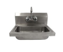 Kratos 17"x15" Hand Sink with Gooseneck Faucet, 14"Wx10"Dx5"H Bowl