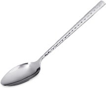 Carlisle 60206 Terra Solid Serving Spoon, 9-1/2" Long, Hammered Stainless Steel