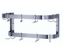 CenPro 48" Stainless Steel Wall Mounted Double Line Pot Rack