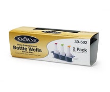 Krowne Metal 30-502 3-Bottle Plastic Bottle Wells for KR19 Ice Bins, Case of 2