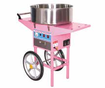 MainEvent 30Y-002 Cotton Candy Machine with Cart, 21" Bowl, 60 Cones/Hour