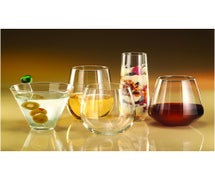 Libbey 224 Stemless Glassware - 13-1/2 oz. Martini